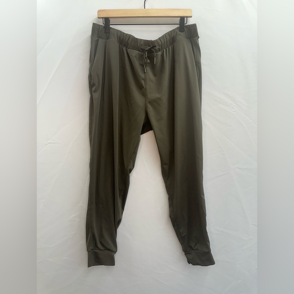 Libin Women’s Olive Green Stretch Joggers, 3XL - Picture 4 of 10